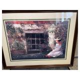 Framed Copy of Winslow Homer Painting “The 4 Leaf Clover”