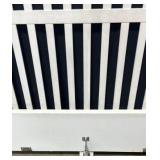 White Wooden 5 Hook Clothes Rack