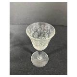 VTG Set of 4 Etched Cordials 4”