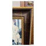 Ornate Copper/Gold/Brown Frame of 2 Women Having Tea/Coffee from Schneiderman’s Furniture