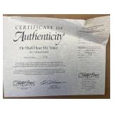 Framed “He Shall Hear My Voice” Signed Print w/ Cert of Authenticity