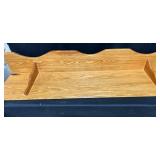 Two Wooden Wall Shelves 85” x 12” & 41” x 10”