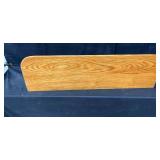 Two Wooden Wall Shelves 85” x 12” & 41” x 10”