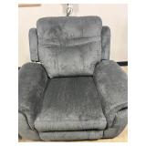 Bluish Gray Power Recliner