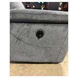 Bluish Gray Power Recliner
