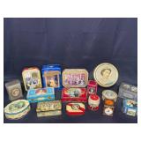 Large Lot of Various Styles and Sizes of Vintage and Collectible Queen Elizabeth II and Royal Family Tins