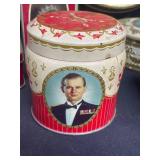 Large Lot of Various Styles and Sizes of Vintage and Collectible Queen Elizabeth II and Royal Family Tins