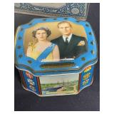 Large Lot of Various Styles and Sizes of Vintage and Collectible Queen Elizabeth II and Royal Family Tins