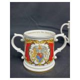 25th, 40th and 50th Anniversaries of Queen Elizabeth II Mugs, Royal Winton Grimwade