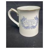 25th, 40th and 50th Anniversaries of Queen Elizabeth II Mugs, Royal Winton Grimwade