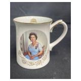 25th, 40th and 50th Anniversaries of Queen Elizabeth II Mugs, Royal Winton Grimwade