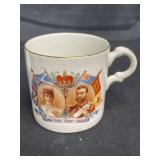 25th, 40th and 50th Anniversaries of Queen Elizabeth II Mugs, Royal Winton Grimwade
