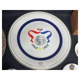 VTG Queen Elizabeth II Canada Plate Clarice Cliff Royal Saffordshire Sepia Portrait, QEII 30th Anniversary Plate, Paragon China Canada Coats of Arms Tea Cup, Sanderson