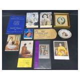 Collector Plate Princess Grace and Prince Rainier of Monaco (mini plate) and Variety of VTG Collectable Memorabilia