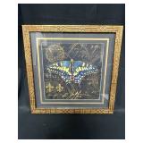 Framed Butterfly Sketch/Drawing c Julie Paxton