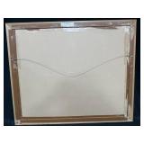 Framed & Matted Victorian Setting Picture w/ Signature no COA