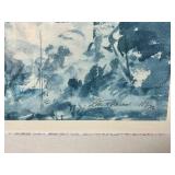 Lou Roman Signed Picture of Bridge & Couples w/ Umbrellas 187/700