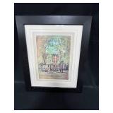 Matted Sketch of Urban Park