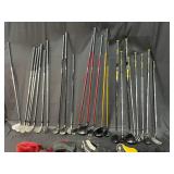 Black Roller Bag Filled w/ Golf Clubs - Both Drivers & Irons