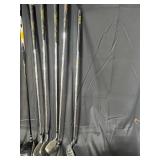 Black Roller Bag Filled w/ Golf Clubs - Both Drivers & Irons