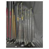 Black Roller Bag Filled w/ Golf Clubs - Both Drivers & Irons