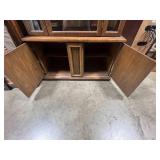VTG China Cabinet w/ Beautiful Wood Work Designs