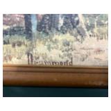 VTG Framed Picture of Williamsburg Scene
