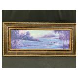Framed Picture “First Hole” by R. Manning Orig Retail Price $239