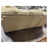 Nice Green Stain/Odor Free Sofa w/ Decorative Pillows