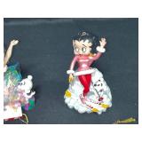 Lot of 6 Betty Boop Christmas Ornaments