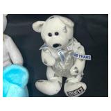Lot of 5 Small Stuffed Bears, 3 TY Beanie Babies and 2 Other Brands