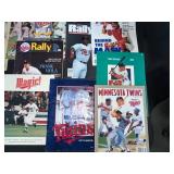 Large Lot of VTG Minnesota Twins Memorabilia inc World Series Newspapers, Programs, Books, Cards, Player Books, 