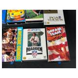 Variety of VHS Tapes inc. Shrek, Star Wars Collector Set, Dazzling Dunes and Basketball Bloopers and Many More!!!