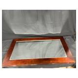Mirror w/ Dark Wooden Frame 50"x28"