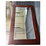 Mirror w/ Dark Wooden Frame 50"x28"