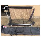 Full Size "Blazer" Soccer Net w/ Black Carrying Bag (some wear/rips around cloth)