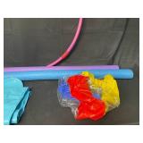 Two Floating Noodles / Blow Up Beech Ball / Hula-hoop /