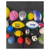Lot of Various Sporting Goods Balls - Standard and Toy/Mini
