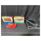 Hubley Metal Kit Model A Victoria / Metal Kit Model A Pickup Truck / Five Star Notebook Protector / Biplane Kit