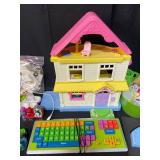 Plastic Doll House / Keyboard / Water Wiggles / Puzzles