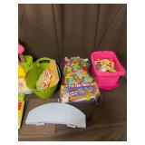 Plastic Doll House / Keyboard / Water Wiggles / Puzzles