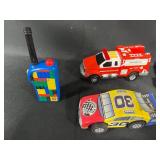 Assortment of Toy Vehicles & a Lego Remote Control