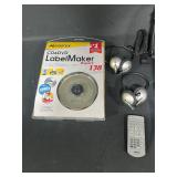 Toshiba Portable DVD Player in Carrying Case & CD Label Kit