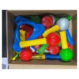 Box of Magtastik Preschool Building Blocks, Scribble Pads, Felt, Colored Construction Paper & Stickers