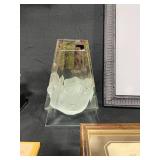 Lot of Picture Frames Inc Voice Recordable Frame, Framed Picture of Town by Canal, Basket, Swan Votive Holder, Dog Plaques, Sweet 16 Banner & More!
