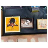 Lot of Picture Frames Inc Voice Recordable Frame, Framed Picture of Town by Canal, Basket, Swan Votive Holder, Dog Plaques, Sweet 16 Banner & More!