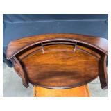 Antique Hooker Furniture Oval Wood Secretary w Drawer