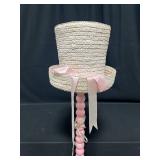 Adorable Pink "Hat" Floor Lamp w/ Ribbon