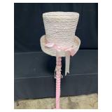 Adorable Pink "Hat" Floor Lamp w/ Ribbon