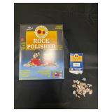 Rock Polisher w/ Grit Polish Accessory & Rocks
